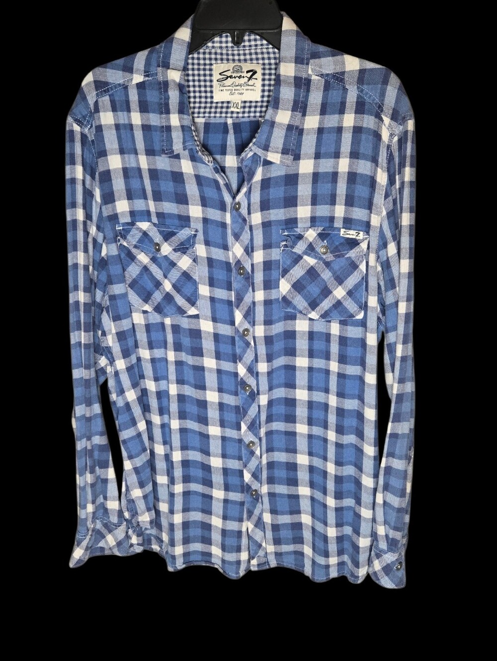 Seven7 Women's Long Sleeve Button Down Plaid Shirt 2XL Country Cowgirl Fall